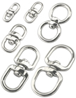 Double Round Swivel Ring Connectors