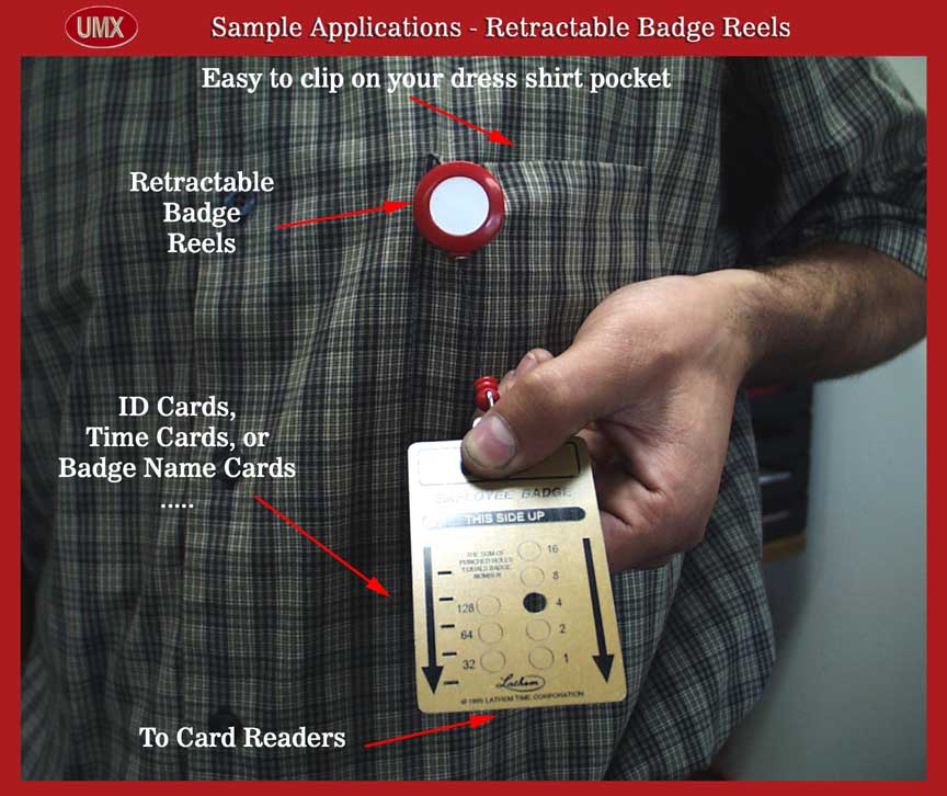 A1 Badge Reel for Badge Holder or ID Card Reader