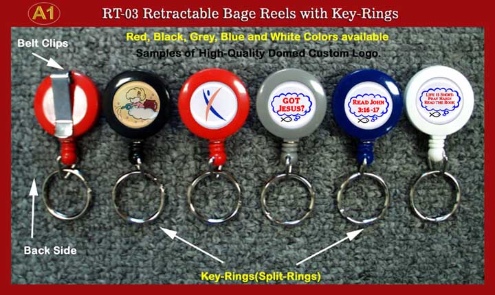 A1 Custom Logo Retractable Key Rings