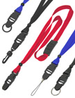 All In One Plain Lanyards With Detachable, Adjustable and Safety Breakaway Function.