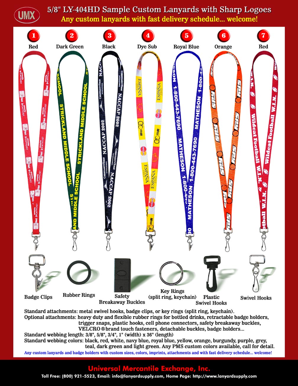 High-Quality and Heavy-Duty Lanyards with option of Safety Breakaway