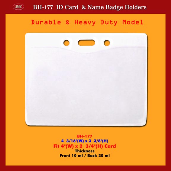 Durable and Heavy Duty 4(w)x2 3/4 ID Badge Holders