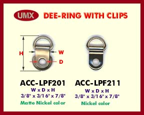 D-RING, DEE-RING WITH CLIPS